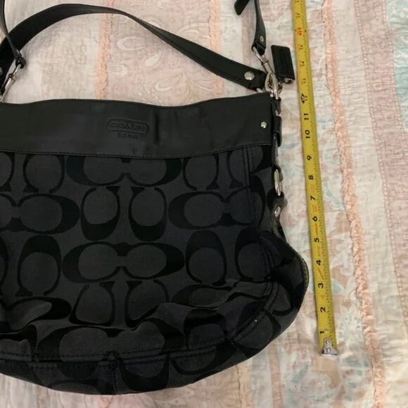 Authentic 12” Coach Black Bag USED - Picture 15 of 15
